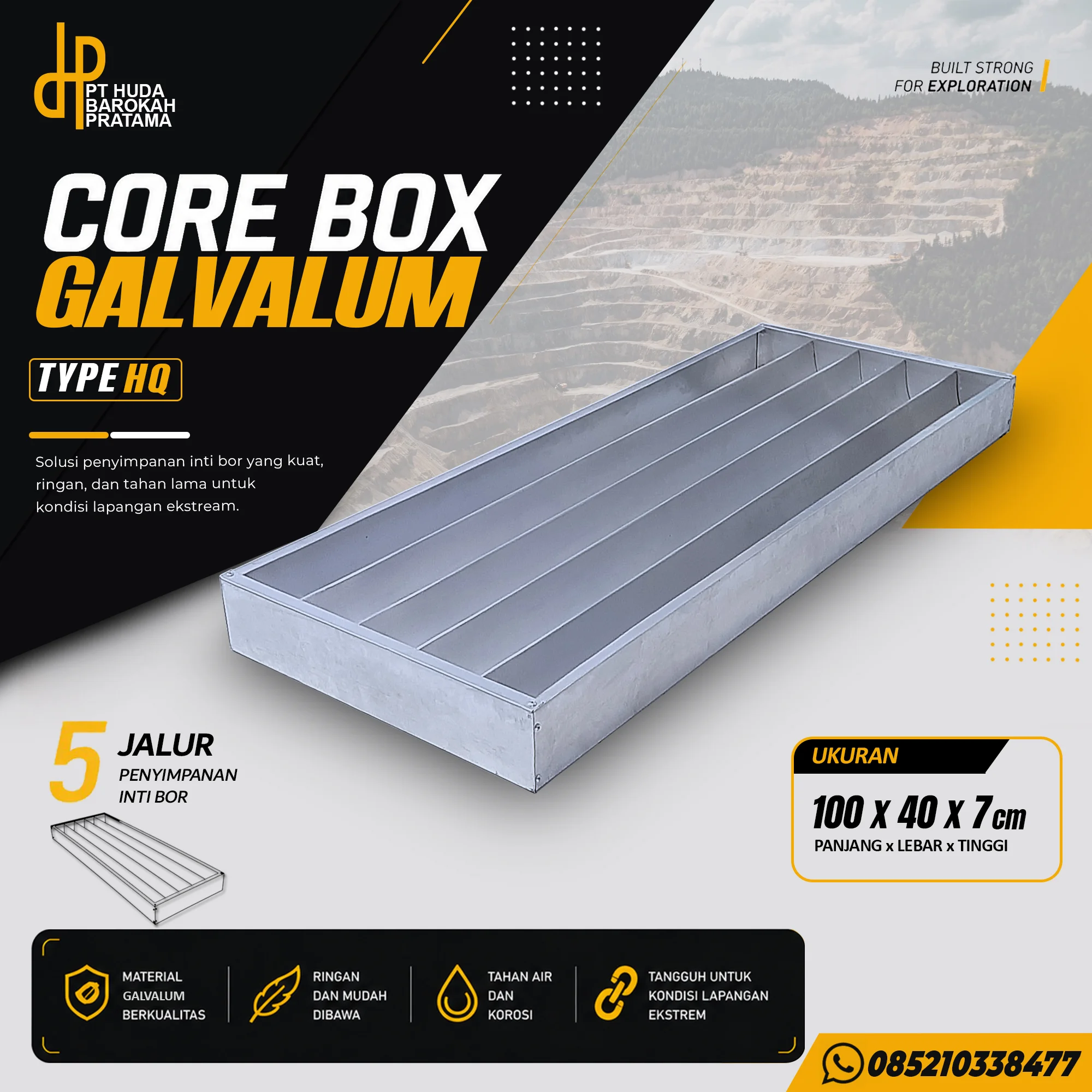 Produk CBGA HQ Core Box Galvalum HQ - PT Huda Barokah Pratama