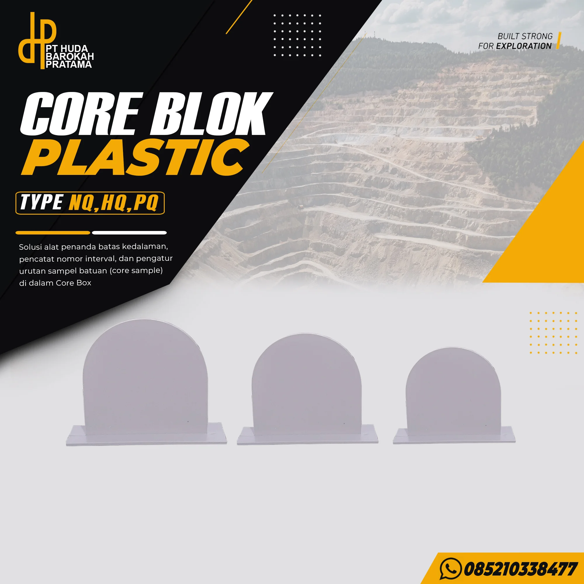 Produk CKPL CORE BLOK PLASTIK - PT Huda Barokah Pratama